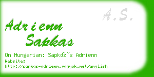 adrienn sapkas business card